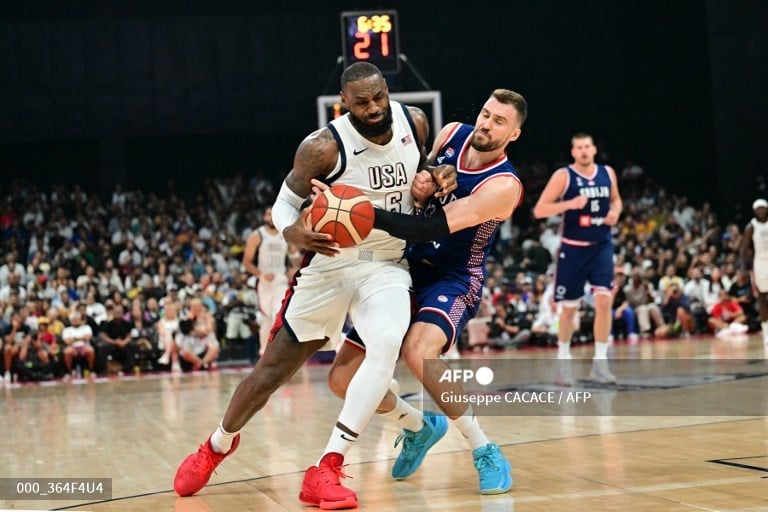 LeBron rescues USA from South Sudan shock in Olympic warm-up